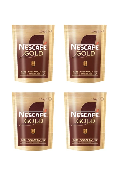 Gold Kahve Poşet 100 Gr X 4 Adet ürün görseli 1