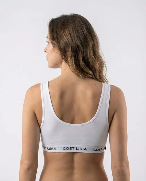 Bare Spor Bralet Beyaz - Resim 5