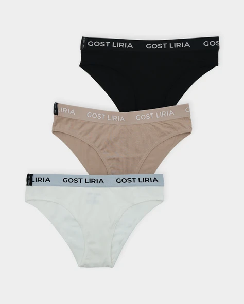 Bold Kadın Slip  3'lü Paket Çok Renkli ürün görseli 1