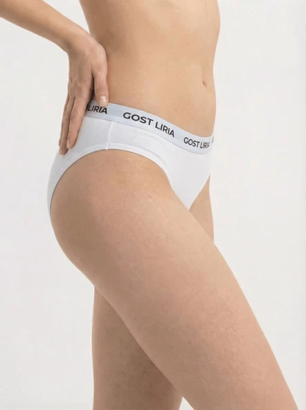 Bare Kadın Slip Külot Beyaz - Resim 4