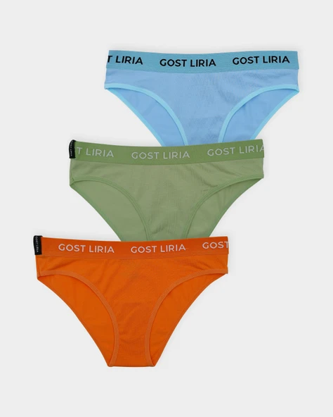 Fresh Mode Kadın Slip  3 lü Paket - Çok Renkli ürün görseli 1