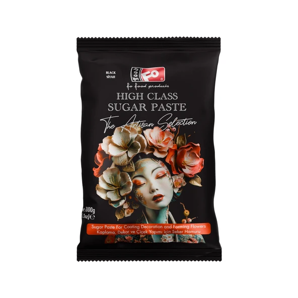 Siyah High Class Kaplama, Dekor ve Çiçek Yapımı için Şeker Hamuru 1 kg ürün görseli 1