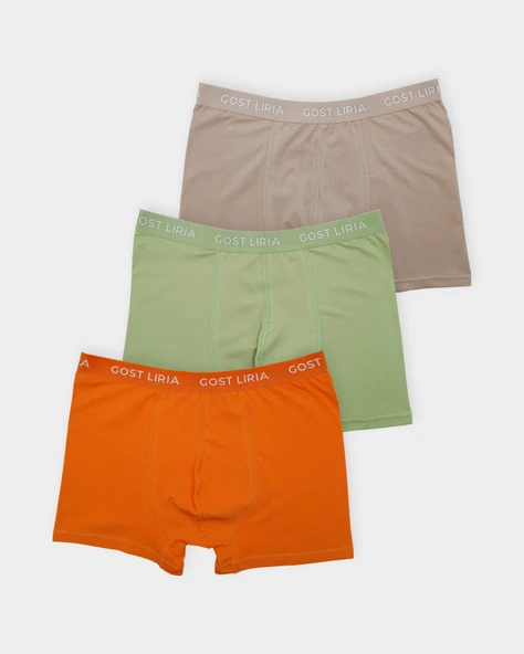 Nature Erkek Boxer – 3’lü Paket Çok Renkli ürün görseli 1