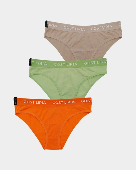 Nature Kadın Slip  3'lü Paket Çok Renkli ürün görseli 1