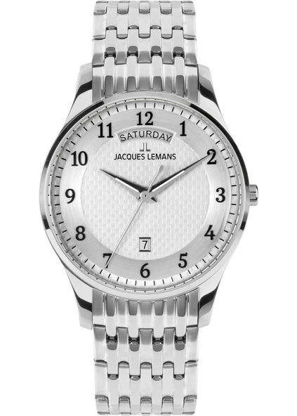 Jacques Lemans London 1-2193P Quartz Çelik Gri 40 mm Erkek Kol Saati ürün görseli 1