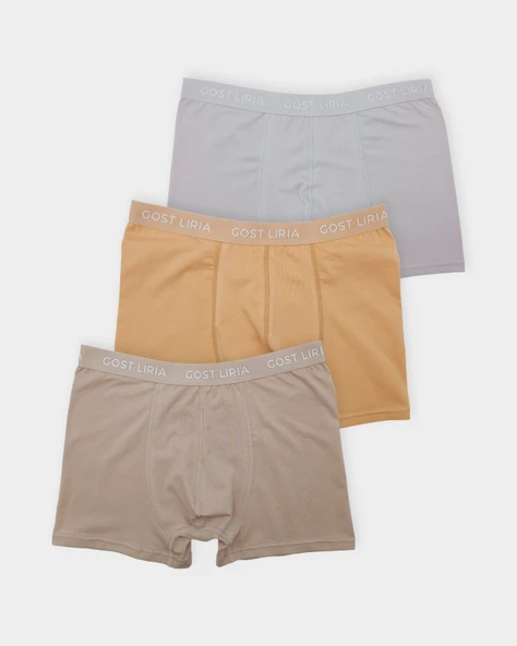 Pure Stone Erkek Boxer – 3’lü Paket -Çok Renkli ürün görseli 1