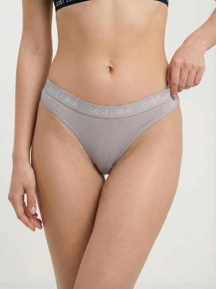 Stone Grey Kadın String Külot Taş Gri - Resim 3