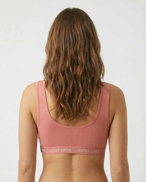 Rose Spor Bralet Gül Kurusu - Resim 5