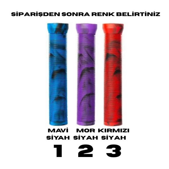 MTB BMX SİLİKON ÇİFT RENK ELCİK 145mm (RENK BELİRTİNİZ!) ürün görseli 1