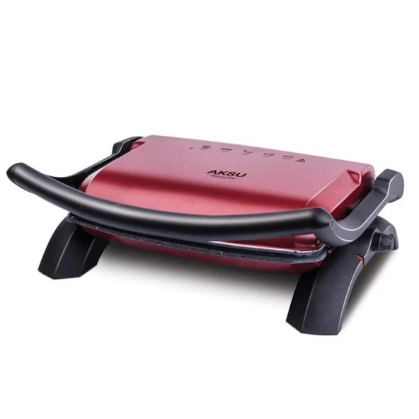 Aksu T28-E Tostadoy Granit Kırmızı 1800 W Tost Makinesi ürün görseli 1