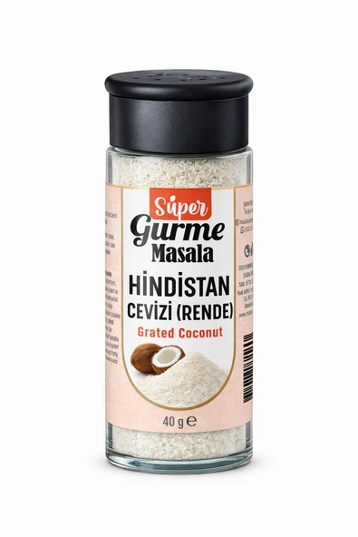 Hindistan Cevizi Rende 40 gr Cam Kavanoz ürün görseli 1