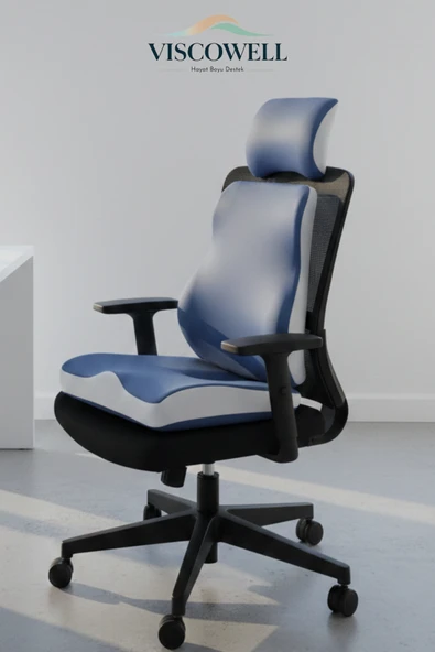 Visco Ergonomik Ofis Koltuk Minder Seti %100 Visco ürün görseli 1