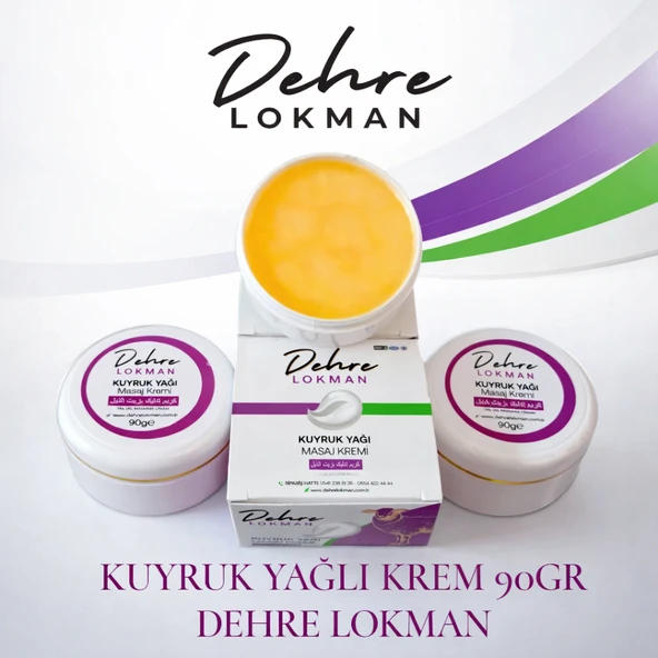 Dehre Lokman kuyruk yağı masaj kremi 90 gr   2 adet ürün görseli 1