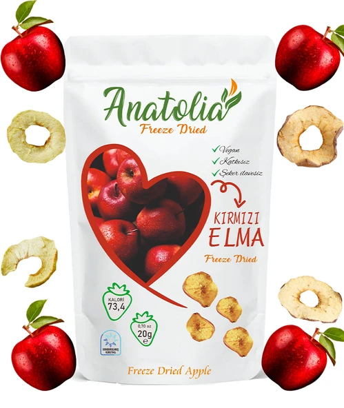 Anatolia Freeze Dried-Dondurularak Kurutulmuş  Meyve Cipsi Elma-Freeze Dried ürün görseli 1