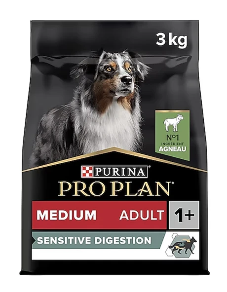 Pro Plan Sensitive Digestion Medium Kuzu Etli 3 kg Yetişkin Köpek Maması ürün görseli 1