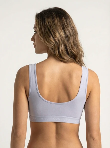 Cloud Lilac Spor Bralet Lila - Resim 5