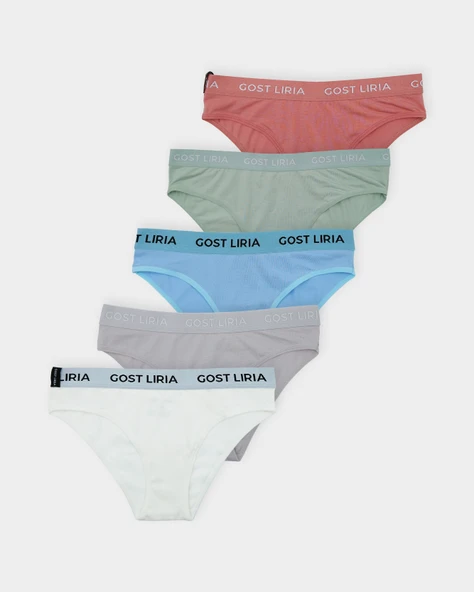 Full Moon Slip Külot 5'li Paket - Çok Renkli ürün görseli 1