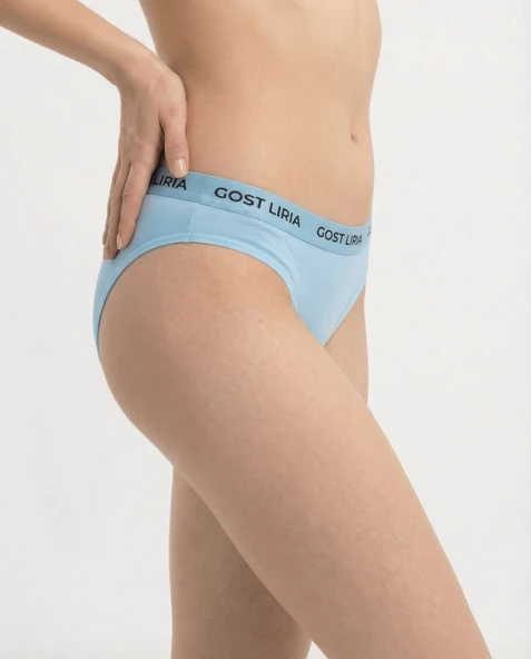 Soft Blue Kadın Slip Külot Mavi - Resim 4