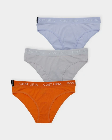 Soft Stone Kadın Slip  3 lü Paket - Çok Renkli ürün görseli 1