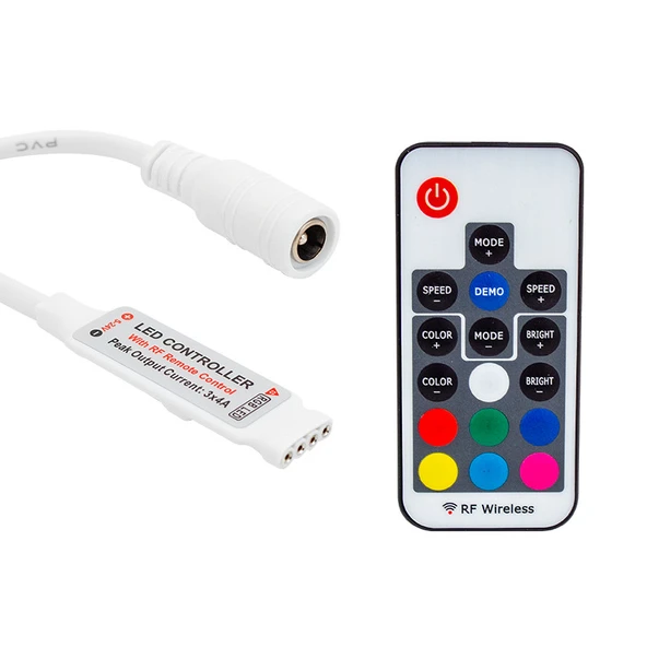 12 Volt RF Küçük Modüllü Uzak Mesafe Algılamalı Led Kontrol Cihazı ürün görseli 1
