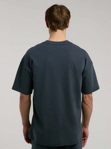 Ever Relaxed Oversize Siyah Erkek Tişört - Resim 9