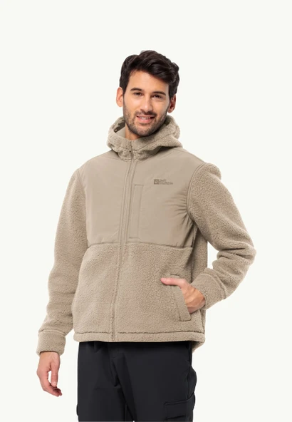 Jack Wolfskin FELSLICHT HOODED JKT M Erkek Polar ürün görseli 1