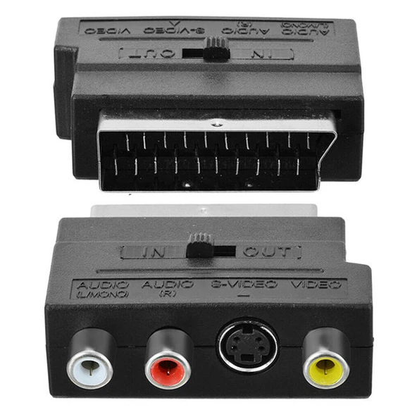 Elektromer Scart Adaptör Switch'li (İn-Out) Özellikler ürün görseli 1