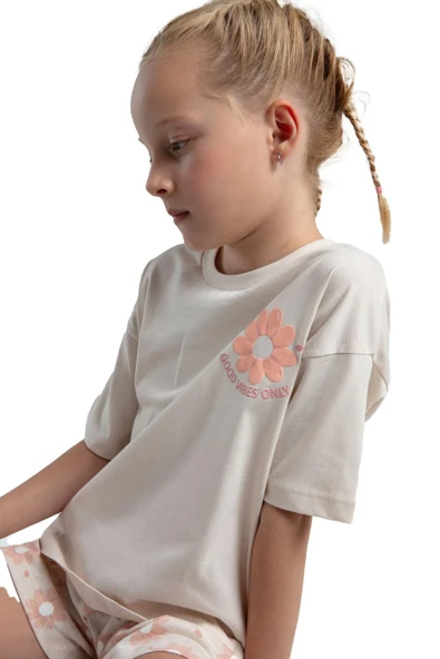 Rolypoly Kız Çocuk Şort Takım Süprem Örme Kumaş - Resim 3