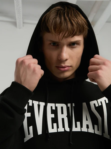 Ever Classics Comfort Siyah Kapüşonlu Erkek Sweatshirt - Resim 8