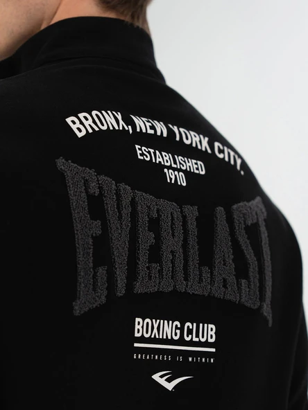 Everlast Bronx NYC Half Zip Regular Siyah Erkek Sweatshirt - Resim 12