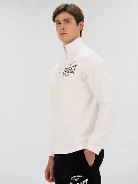 Everlast Bronx NYC Half Zip Regular Siyah Erkek Sweatshirt - Resim 5