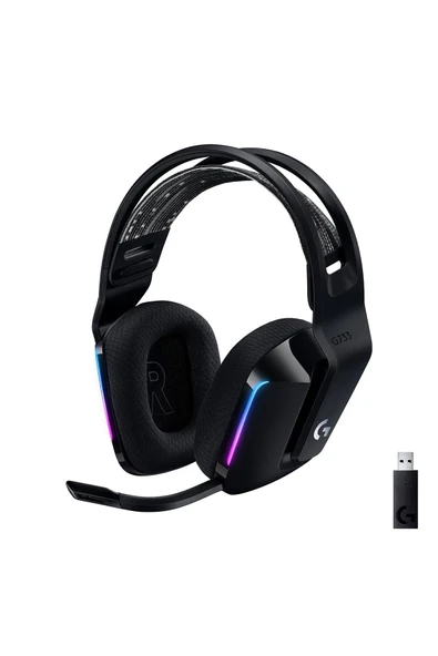 981-000864 G733 Siyah 7.1 Surround Rgb Mikrofonlu Lightspeed Kablosuz Gaming Kulaklık ürün görseli 1