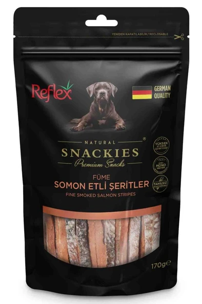 Reflex Snackies Füme Somon Etli Şeritler Köpek Ödül Maması 170 Gr ürün görseli 1