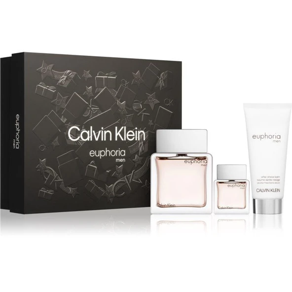 Calvin Klein Euphoria EDT 100 ml + After Shave 100 ml + 15 ml Erkek Parfüm Seti ürün görseli 1