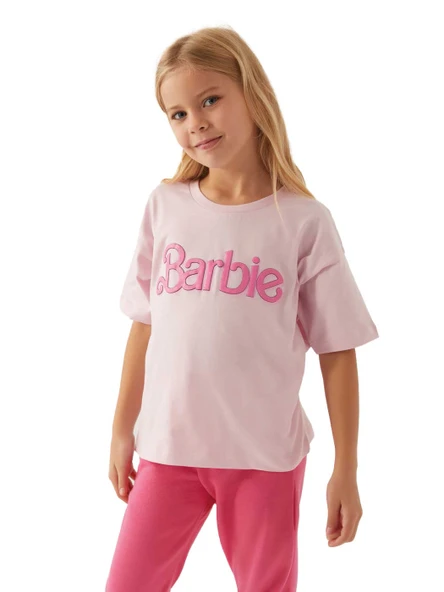 Barbie Barbie Kız Çocuk T-Shırt Süprem  Kumaş ürün görseli 1
