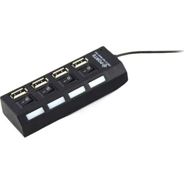 Hi-Speed 4 Port USB 2.0 Hub Çoğaltıcı USB Çoklayıcı ürün görseli 1
