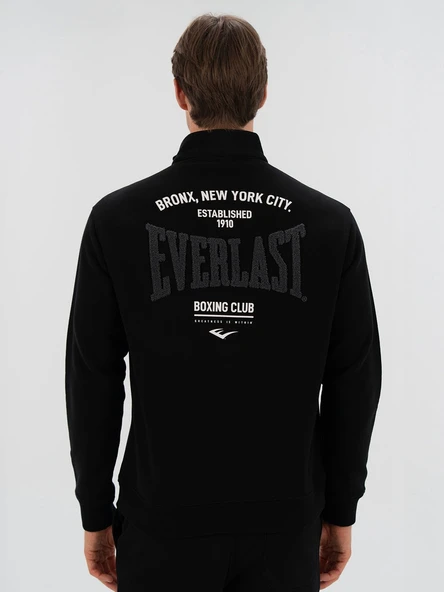 Everlast Bronx NYC Half Zip Regular Siyah Erkek Sweatshirt - Resim 8