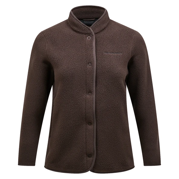 Peak Performance W Fleece Snap Cardigan Kadın Polar ürün görseli 1