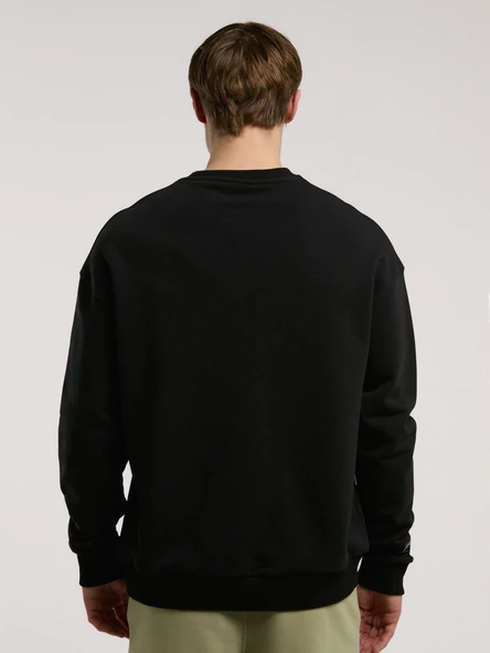 Ever Essentials Comfort Siyah Erkek Sweatshirt - Resim 5