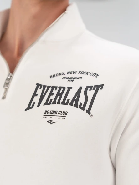Everlast Bronx NYC Half Zip Regular Siyah Erkek Sweatshirt - Resim 11