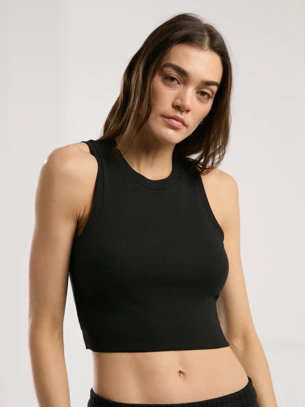 Ever Relaxed Rib Kadın Thick-Strapped Atlet TW0024 - Resim 4