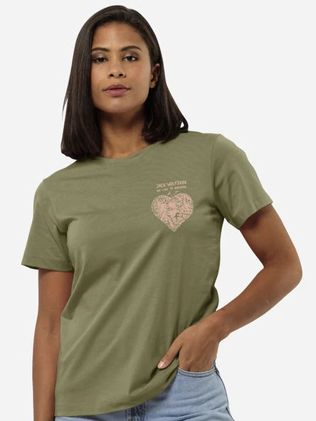 Jack Wolfskin Discover Heart T W Kadın Tişört ürün görseli 1