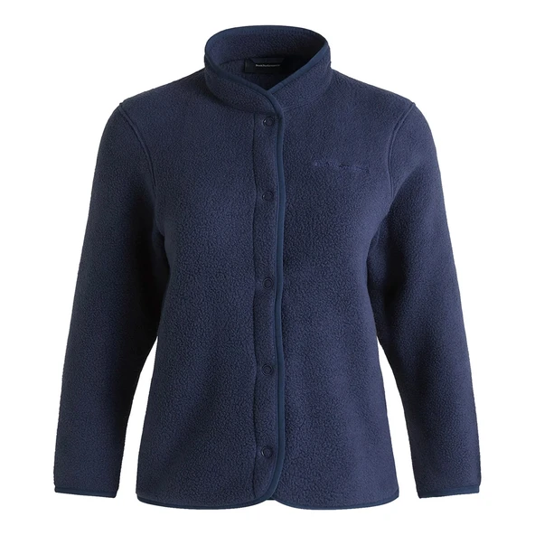 Peak Performance W Fleece Snap Cardigan Kadın Polar ürün görseli 1
