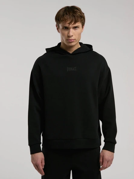 Ever Relaxed Comfort Kapüşonlu Siyah Erkek Sweatshirt ürün görseli 1