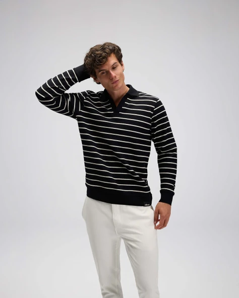 Ellesse Erkek Polo Sweatshirt EM594 - Resim 5