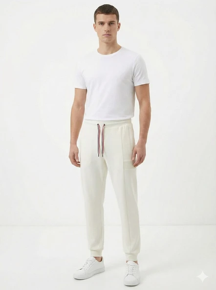 Gamp Erkek Slim Fit Paçası Lastikli Önü Dikişli Jogger Eşofman Altı ürün görseli 1
