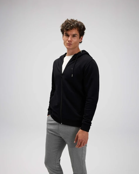 Ellesse Erkek Fermuarlı Kapüşonlu Sweat EM555 ürün görseli 1