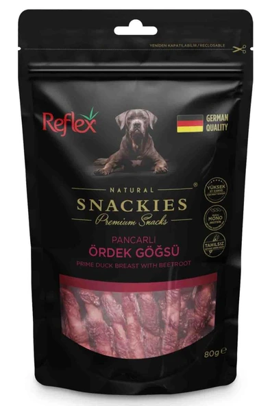 Reflex Snackies Pancarlı Ördek Göğsü Köpek Ödül Maması 80 Gr ürün görseli 1