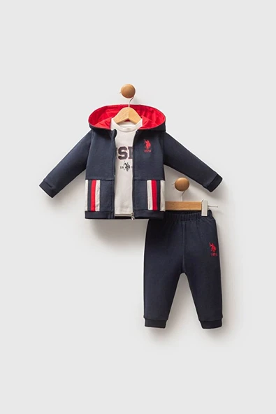 U.S.Polo Assn Erkek Bebek 3 lü Takım ürün görseli 1