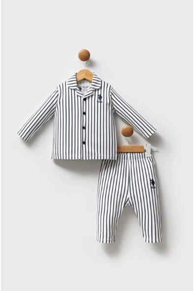 U.S. Polo Erkek Bebek Gömlek Pijama ürün görseli 1
